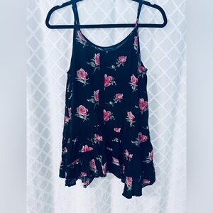 American Eagle Outfitters Black Floral Camisole